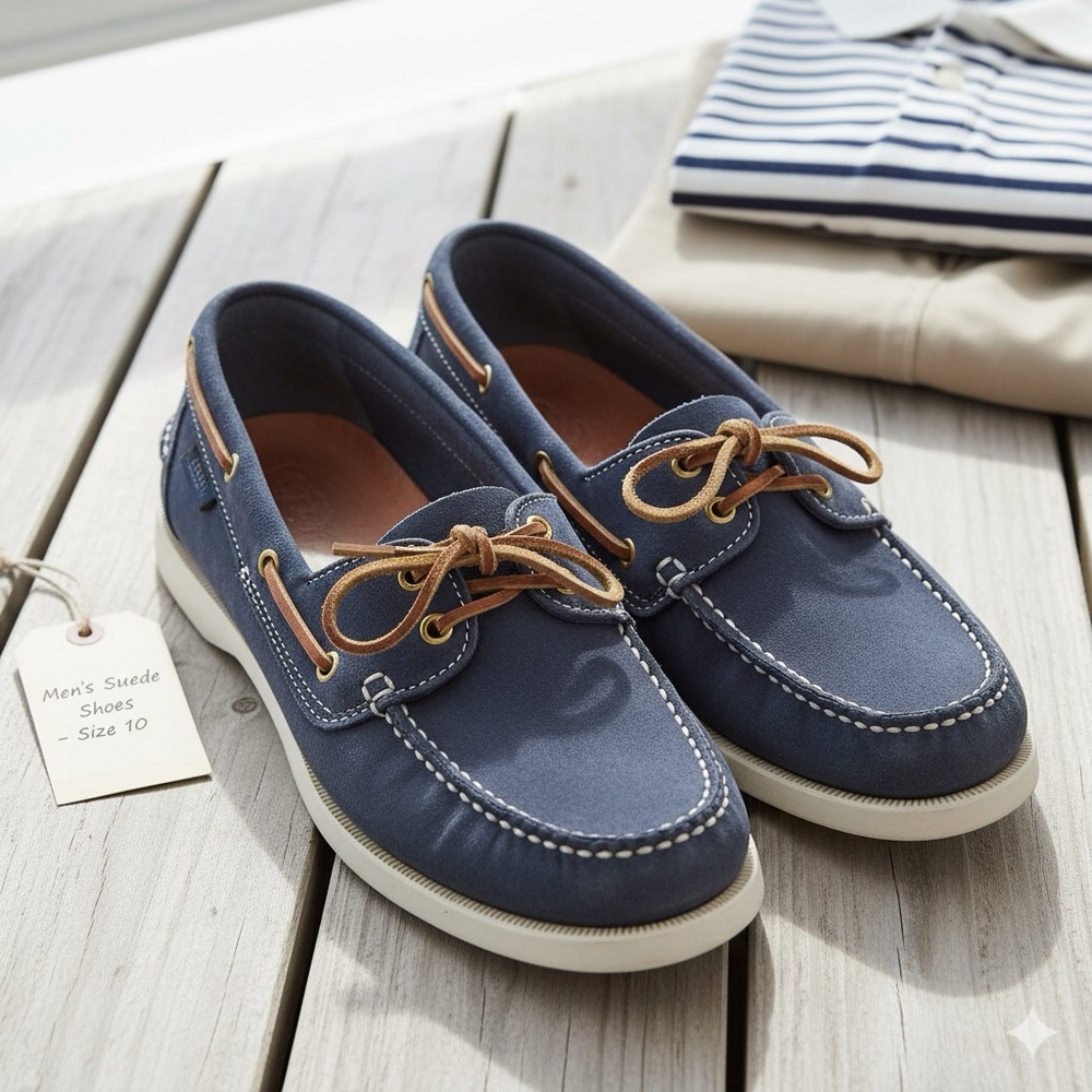 Sperry Navy Boat Shoes 11